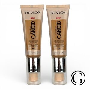 2 PACK Revlon PhotoReady Candid Foundation- 330 Light Honey